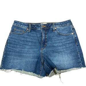 Universal Thread Vintage Midi Raw Hem Denim Shorts Sz 12